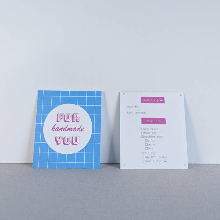 Kohamche - Wholesale Gift Tag - Gift Tags with Care Instructions for Knit & Sewn Gifts