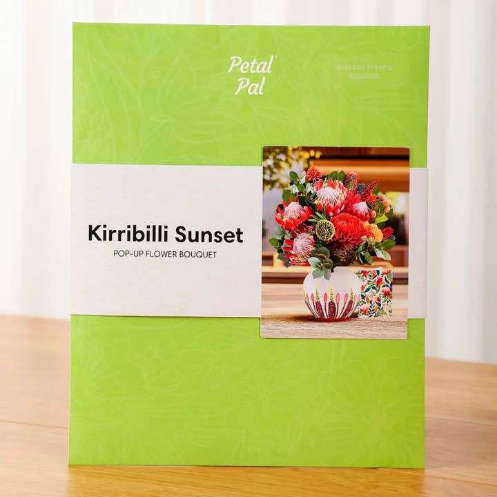 PetalPal - Wholesale Everyday Greeting Card - Kirribilli Sunset Pop-Up Bouquet