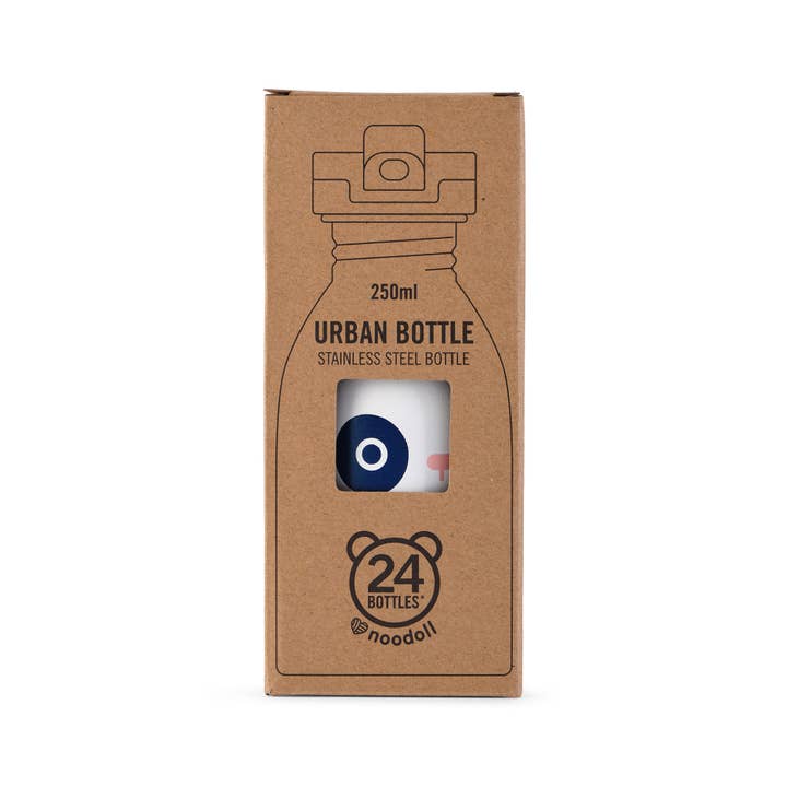 Noodoll – Großhandel Trinkflaschen – Trinkflasche aus Edelstahl - Ricebamboo Panda - Blau