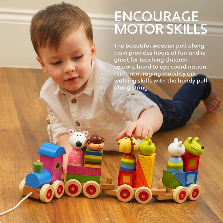Orange Tree Toys - Wholesale Wood Toy - Kids - Animal Wooden Puzzle Train