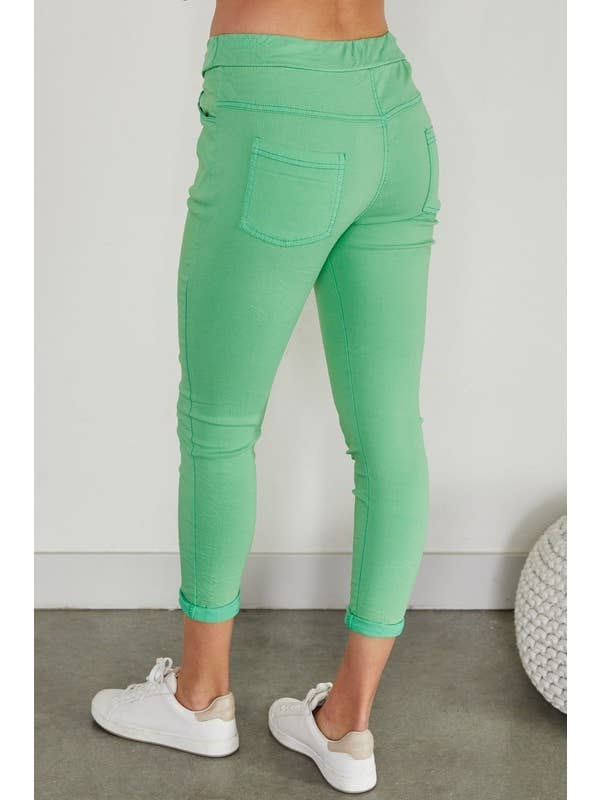 VENTI6 - Wholesale Athletic Sweatpants/Joggers - Women's - SOLID DRAWSTRING CRINKLE JOGGERS (6175-SOLID)6