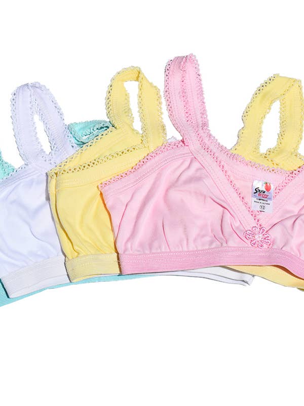 Girl's Pastel Training Bralette for wholesale by LunaBerries
