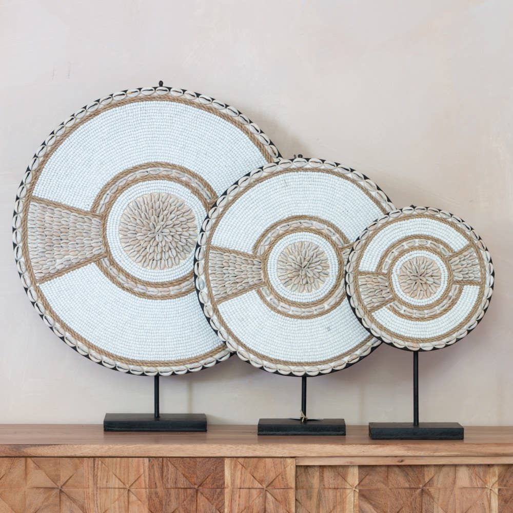 EARTHWARE – Objeto de mesa decorativo por atacado – Decoração de concha em S branco Lulu2