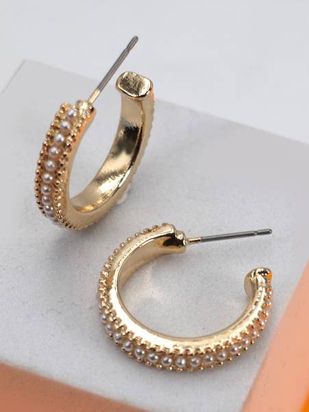 PERLENBESETZTE HOOPS | 31E24034 für den Großhandel von JOSSLYN by wall to wall