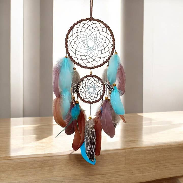 Crystolver (We Cover All Import Fees) - Wholesale Dream Catcher - Coloured Dream Catcher Feathers Wind Chimes1