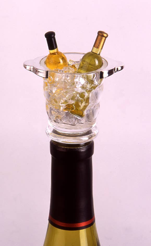 Prodyne - Wholesale Wine Stopper - Napa Acrylic Mini "Wine Chiller" Bottle Stoppers