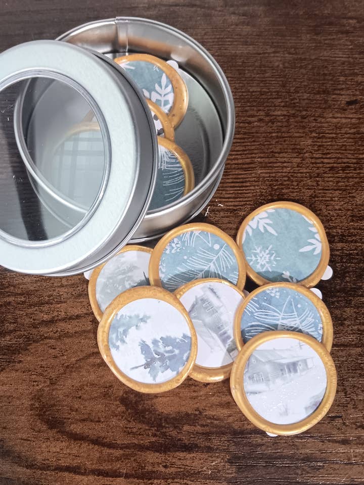 Frosted Winter Envelope Seals for wholesale by The Lettering Loft