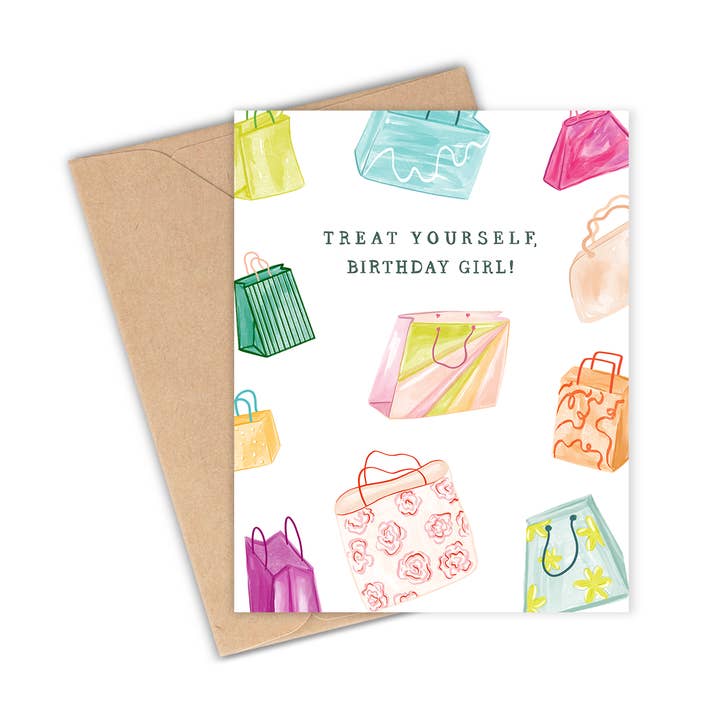 Biglietto di compleanno per borse della spesa per la vendita all'ingrosso da parte di Lauren Felice