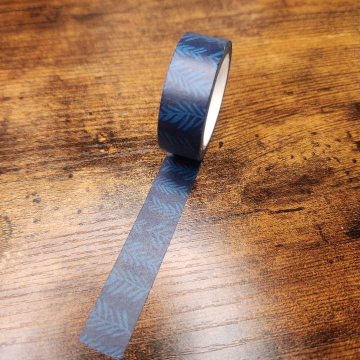 Blå Palm Washi Tape (Spring Break klistermärkesuppsättning) för wholesale av Rose Paperie