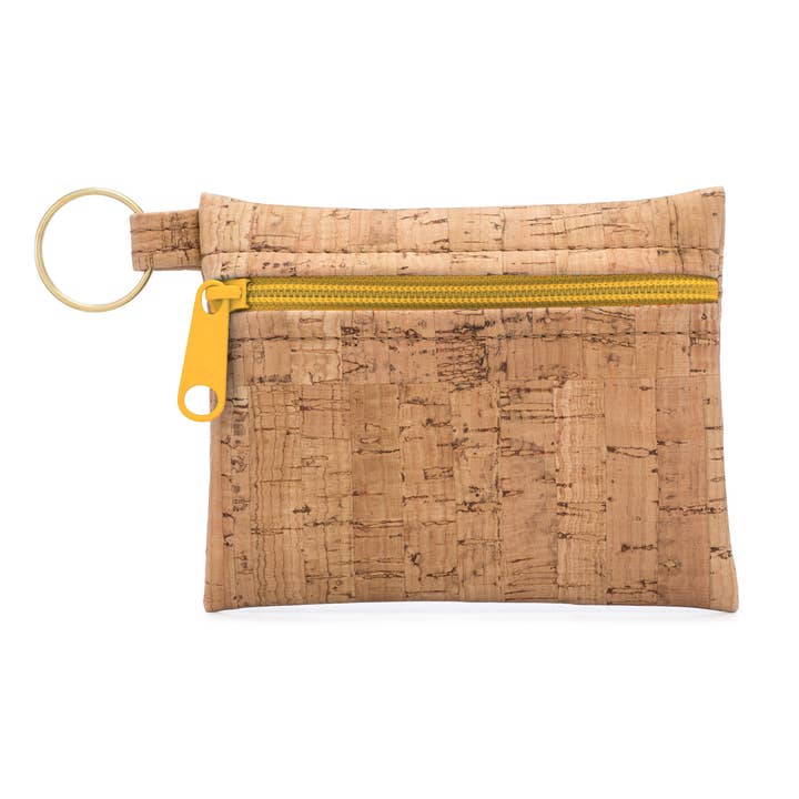 Natalie Therese - Wholesale Pouch - Women's - Cork Zipper Pouch with Key Ring | Rustic Cork10