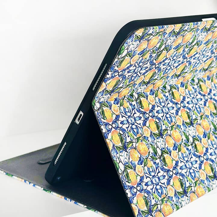 Coconut Lane – wholesale Laptop/tablet case – Women's – Amalfi Lemon iPad Case3