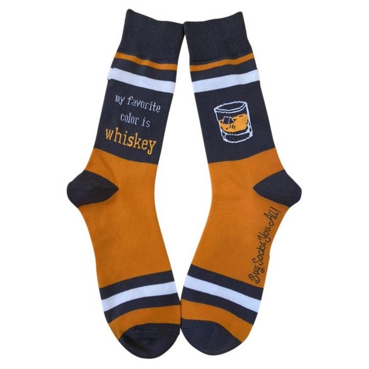 My Favorite Color is Whiskey - Men's Socks and other Purchase Wholesale whiskey socks. Free Returns & Net 60 Terms on Faire trending on Faire.