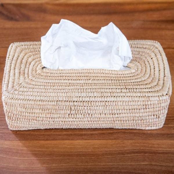 High crafty - Wholesale Tissue Box - Handwoven Rectangular Wicker Tissue Box Cover – Natural Osie1