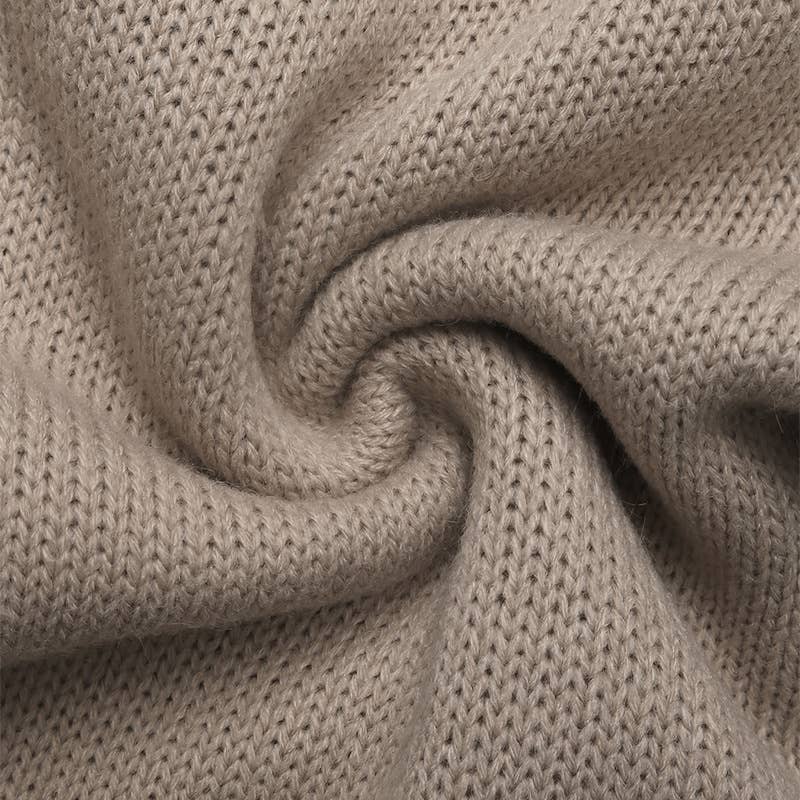 Apricot Lace-Up Bow Love Leopard Print Panelled Knitted Cardigan for wholesale on Faire8