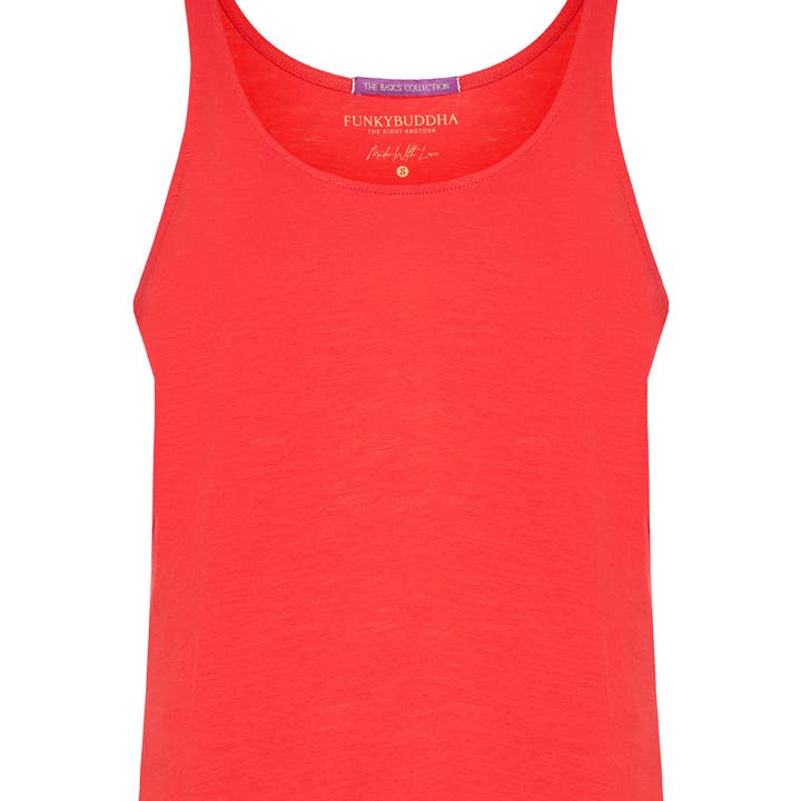 Women's Tank Top with Longer Back - (FBL011-103-04) for wholesale by Funky Buddha