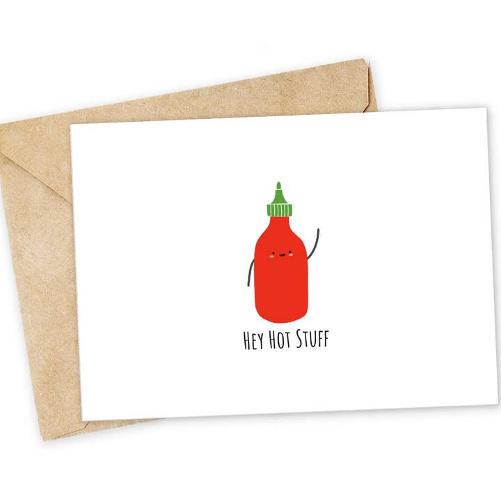 Hé Beau Gosse - Carte de Vœux Sauce Piquante Multi-Occasions pour la vente par Chewy Lemon Studio