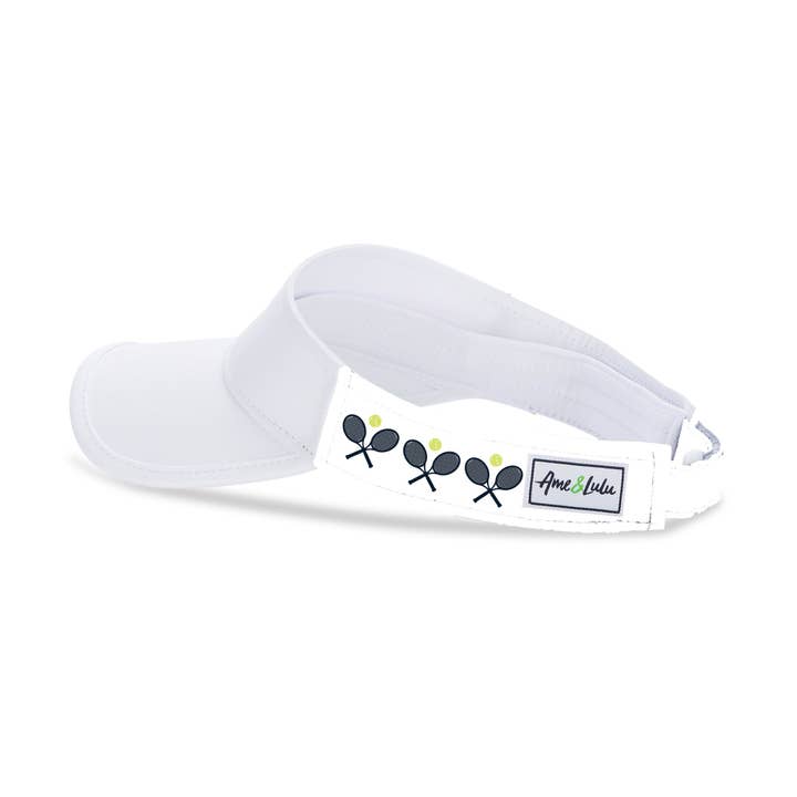 Classic Racquets White Head In The Game Visor for wholesale on Faire