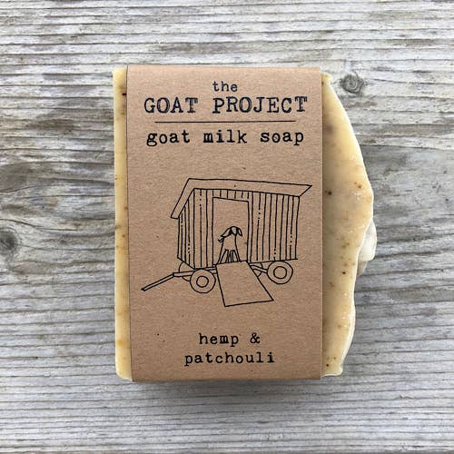 hemp patchouli goat milk bar soap for wholesale by the GOAT PROJECT