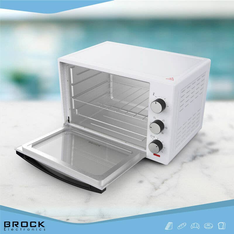 Sland - Wholesale Kitchen Appliance - Electric oven BROCK TO 3001 WH, white color 30 L. 1600 W7
