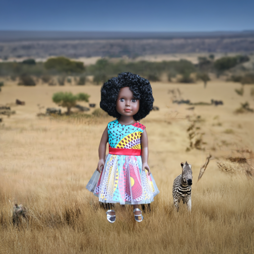Ikuzi Dolls - Wholesale Doll - Kids - A Dark Brown Skin Tone Doll4