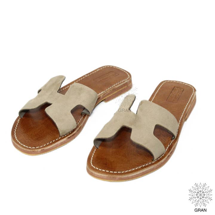 Gran Wholesale - Wholesale Sandals - Women's - Premium Suede Leather Slippers for Summer, Leather Sandals.6
