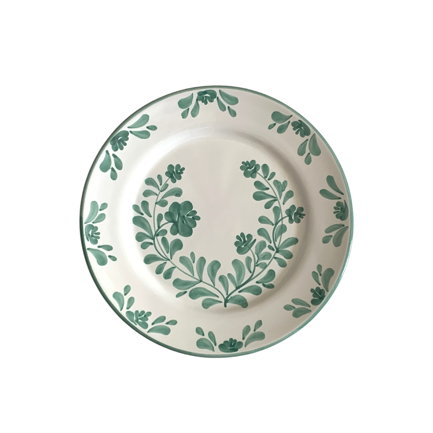 Molleni - Wholesale Dinner Plate - Ceramic plate green floral print - Sophia5