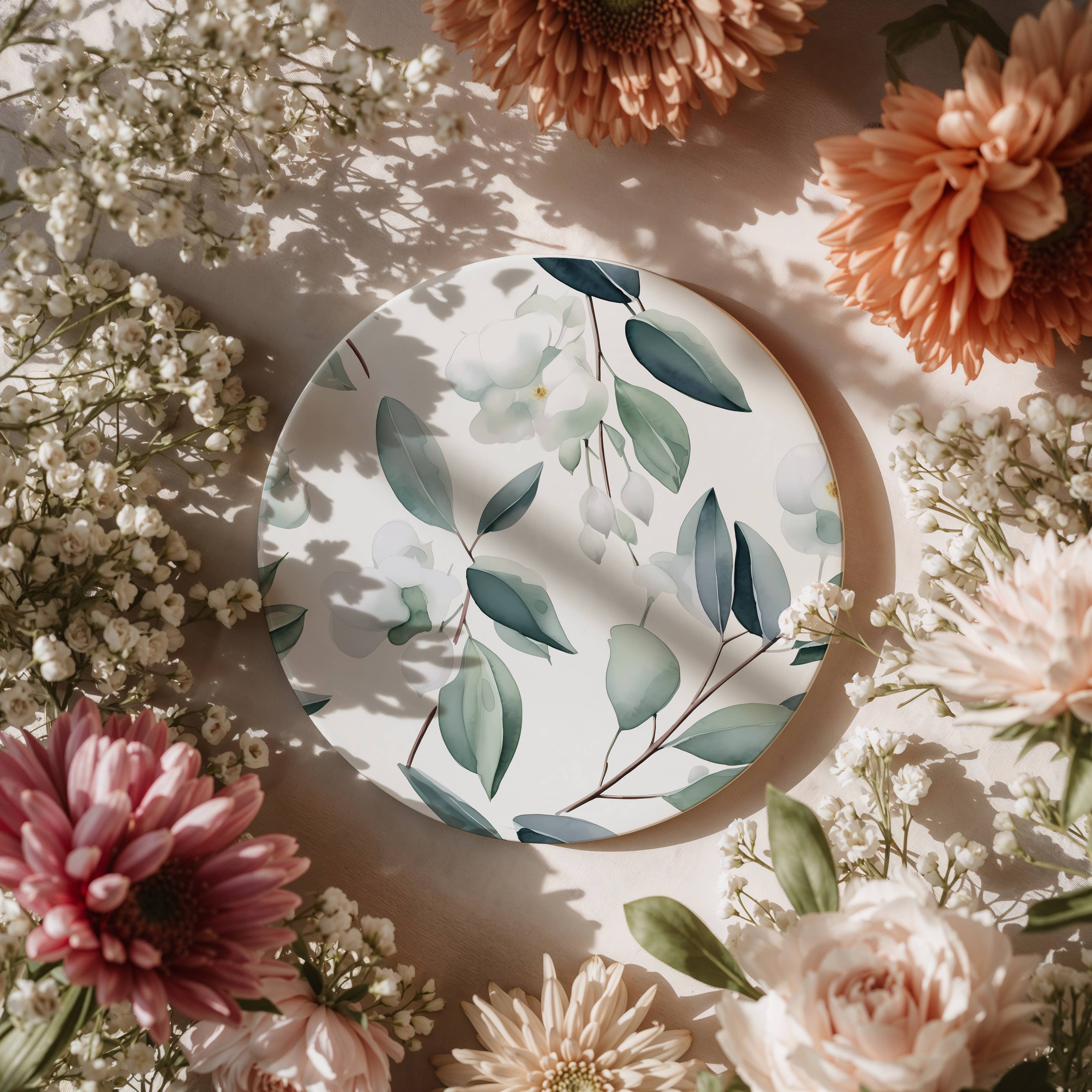 Gia Roma - Wholesale Decorative Tabletop Object - Blue Country Coaster Elegant Grandmillennial Blue Home Decor30