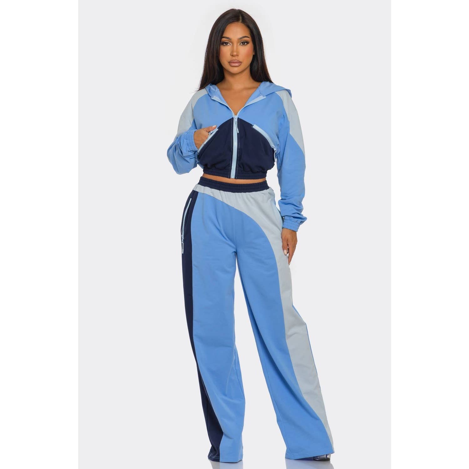 Esmeray Clothing - Wholesale Top & Pant Set (NOT Loungewear) - Women's - RETRO SPORT LUXE TRACK SET5
