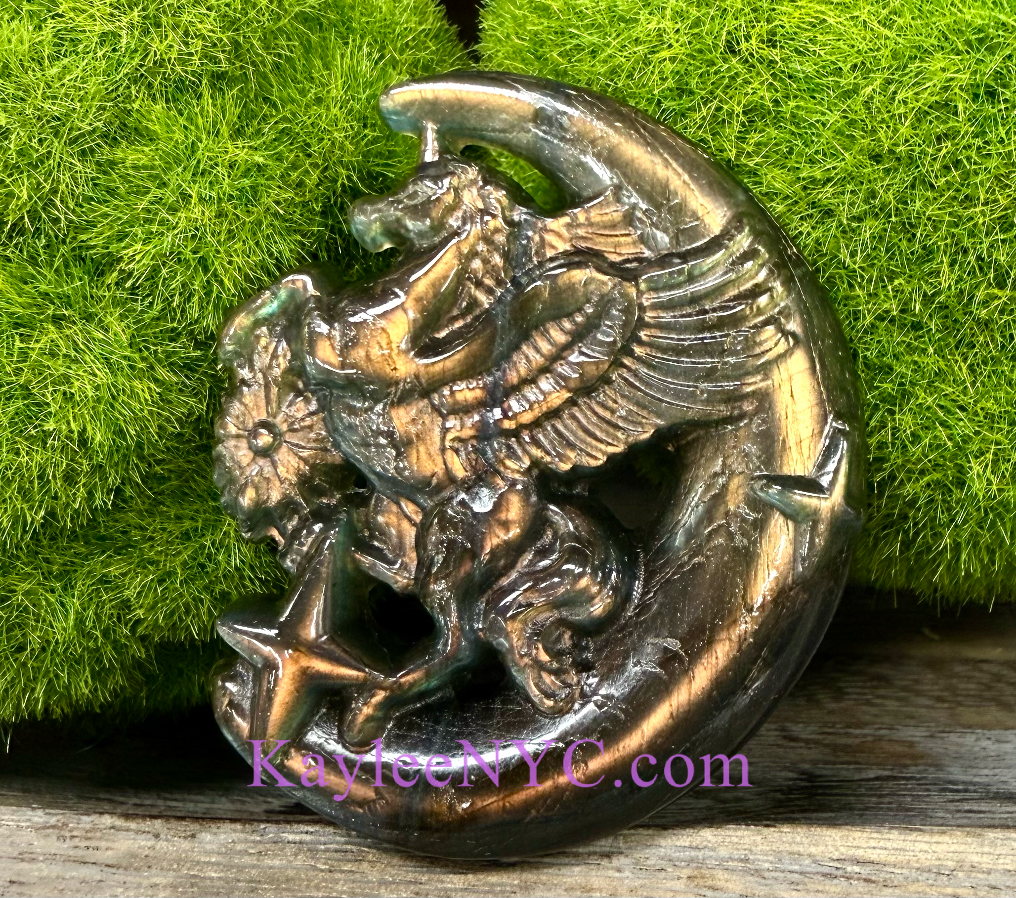 KayleeNYC - Wholesale Spiritual Stone/Crystal - Natural Labradorite Unicorn Moon Crystal Healing2