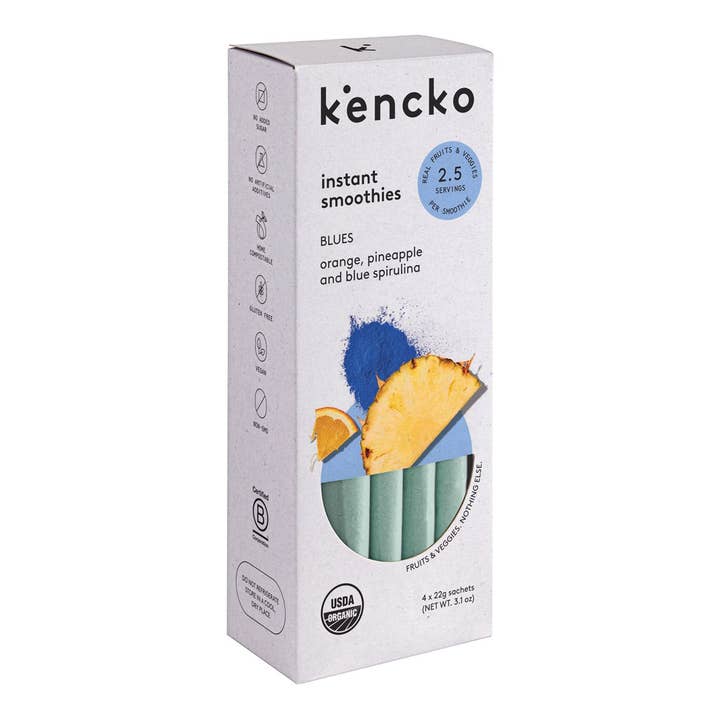 kencko - Wholesale Powdered Health Drink - Blues Organic Fruit & Veggie Smoothie Mix (4 smoothies)6