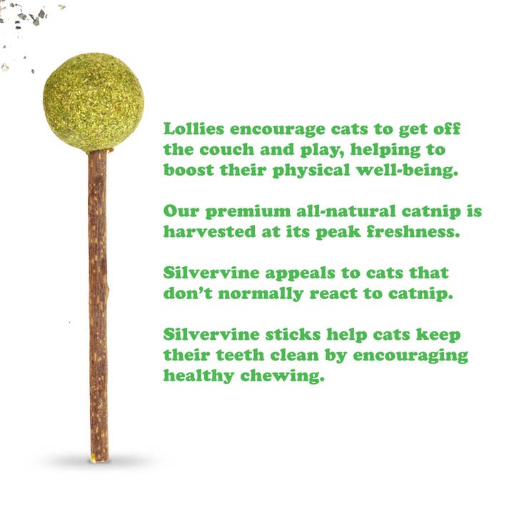 Meowijuana - Wholesale Catnip - Lollies - Silvervine Sticks With Catnip
