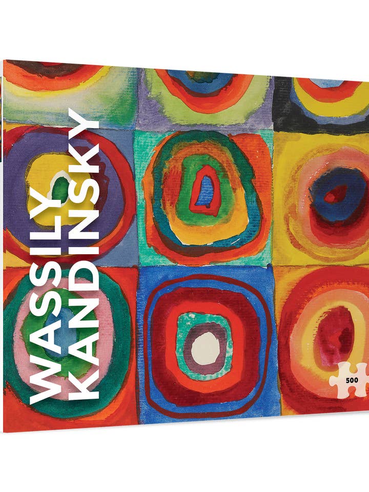 Wassily Kandinsky: Squares with Concentric Rings 500-Piece Jigsaw Puzzle for wholesale by Pomegranate