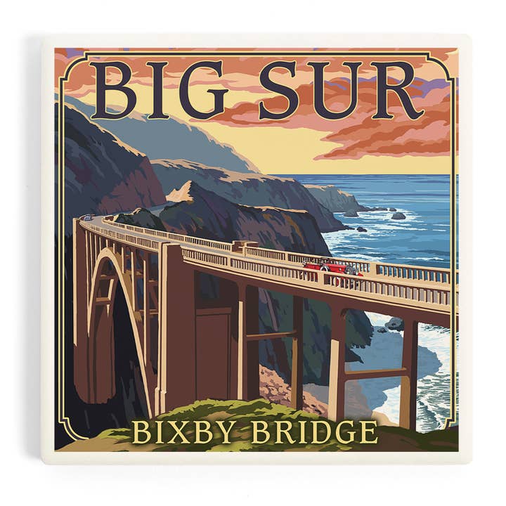 CERAMIC COASTER California Coast, Bixby Bridge and other Purchase Wholesale bixby. Free Returns & Net 60 Terms on Faire trending on Faire.