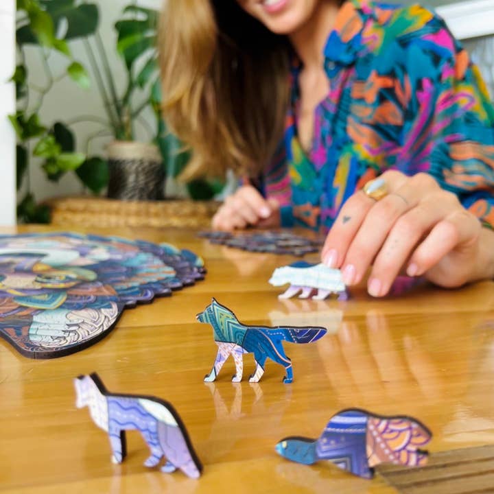 Lubiwood - Wholesale Puzzle - Adult - Wild Wolf Jigsaw A4 Premium Box5