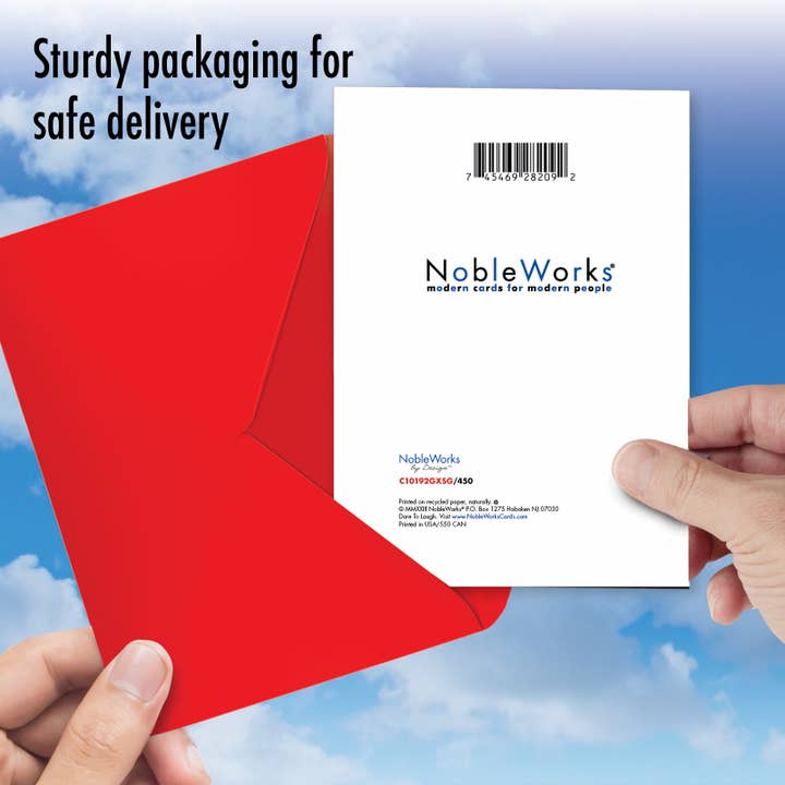 NobleWorks - Venta al por mayor Tarjetas de Navidad - Tarjeta de Navidad (tarjeta individual), postales de Papá Noel, coche