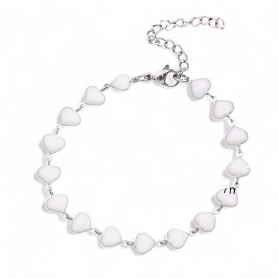 Pulseras - 10920704 Blanco para venta al por mayor de Saze diffusion