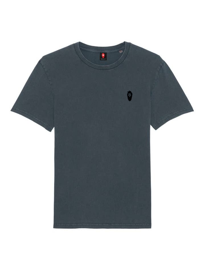 T-Shirt aus Bio-Baumwolle - Indian Ink Grey - Vintage für den Großhandel von Dastaar Clothing Limited