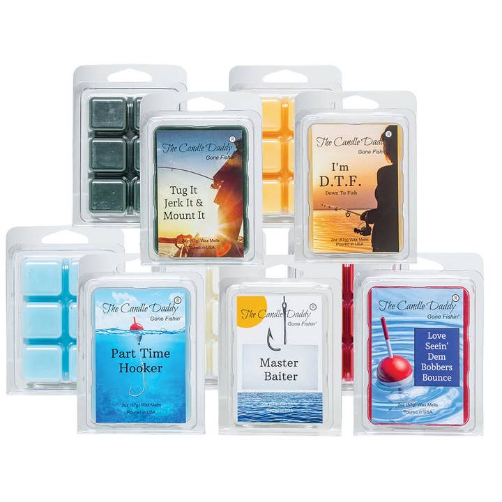 FISHERMAN'S FRIEND 5 PACK WAX MELT COMBO - 5 DIFFERENT MELTS for wholesale by The Candle Daddy
