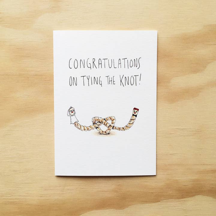 Well Drawn - Wholesale Congratulations Card - Congratulations on Tying The Knot