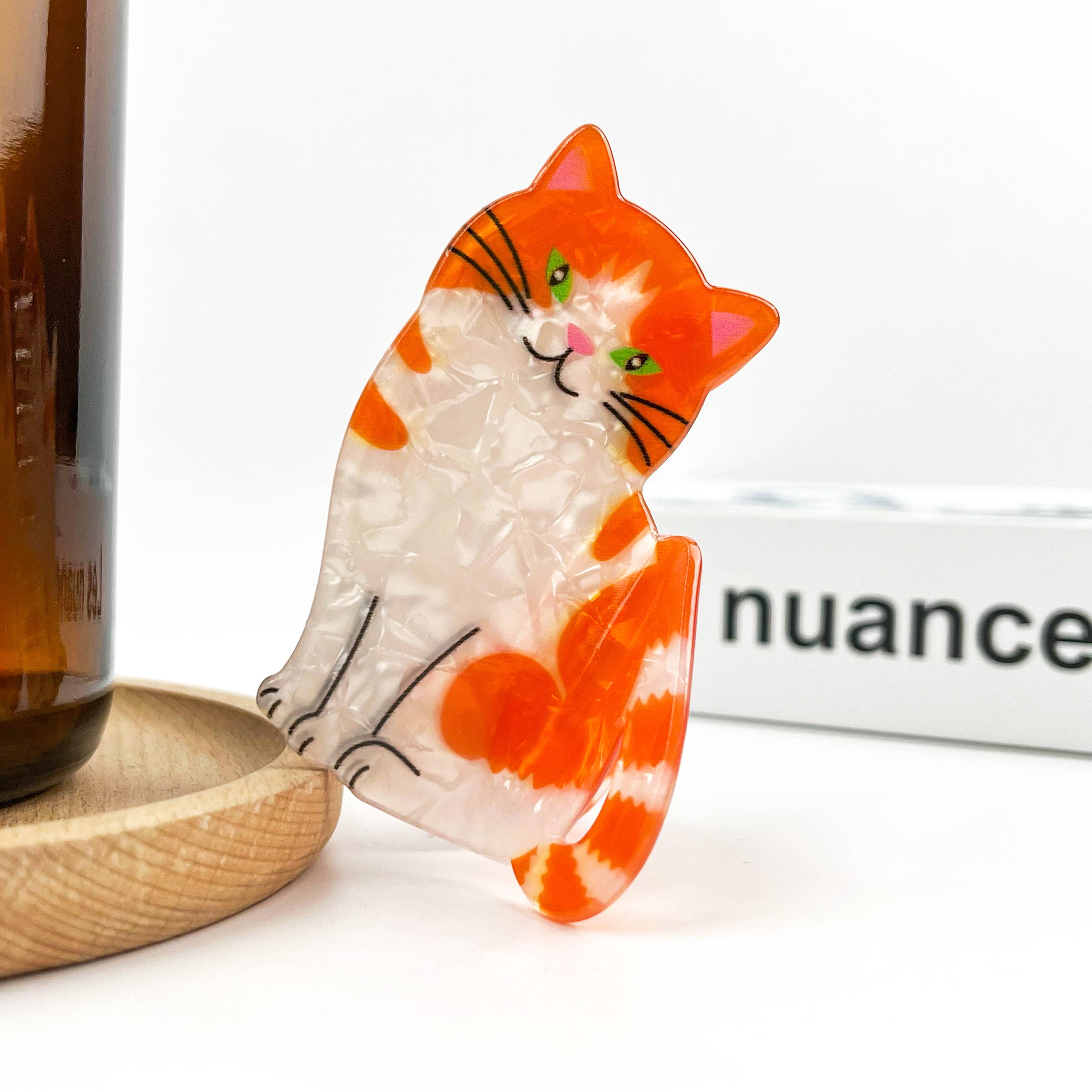 TheDivaSoap - Wholesale Hair Clip - Women's - Cow Cat & Orange Cat Hair Clips, Cute Animal Claw Clip3