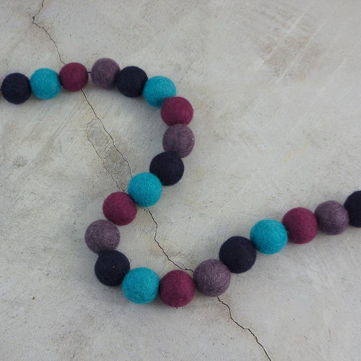 AKUKU - Wholesale Bunting/garland - Pom Pom Garland. Eid Mubarak. Eid Decoration. Ramadan Decoration. Felt Balls Garland. Felt Pompom Garland. Ramadan Decor1