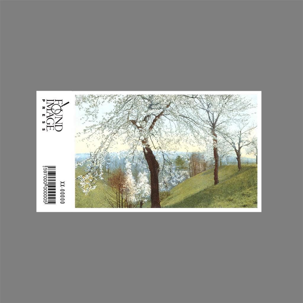 Found Image Press - Wholesale Sticker - Sticker LD-08 Cherry Blossoms on Grassy Slopes1