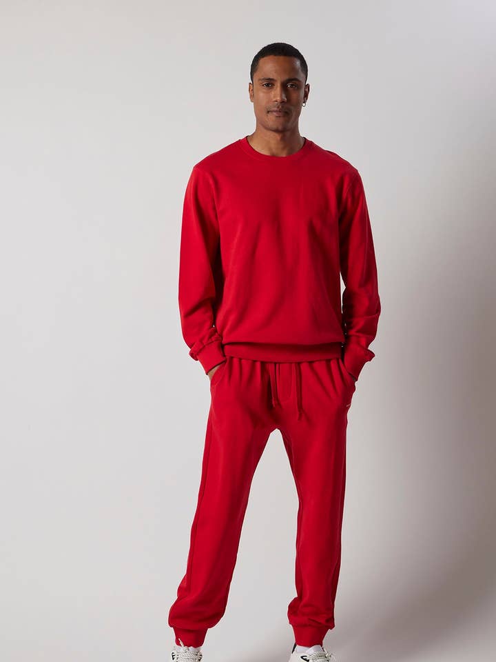 Crew neck sweatshirt and joggers set for wholesale by OWN OFF WITH NATURE