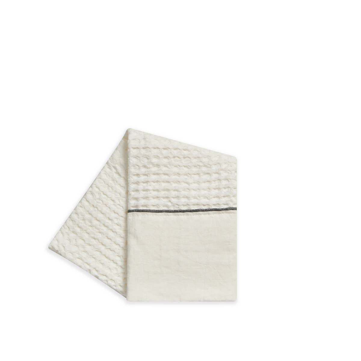 BUSATTI - Wholesale Tea Towel - Cotton honeycomb towel with 1 linen border0