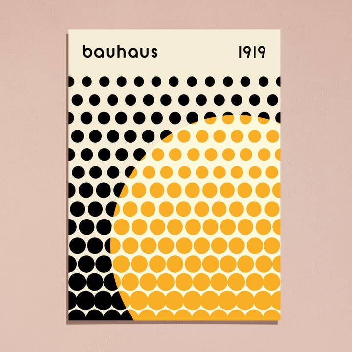 Sugar & Canvas – Großhandel Kunstdruck – Bauhaus 1919 Geometrische Kreise Kunstdruck | Bauhaus Ausstellung4