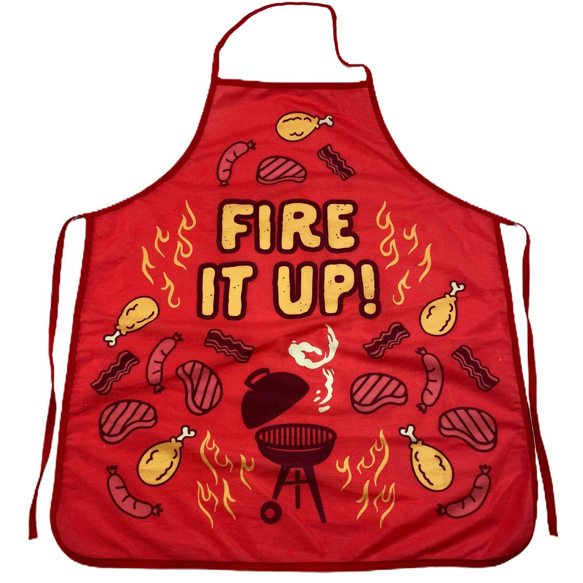 Red Fire It Up Grill Apron Gift for Chef or Dad Cool Design for wholesale on Faire0