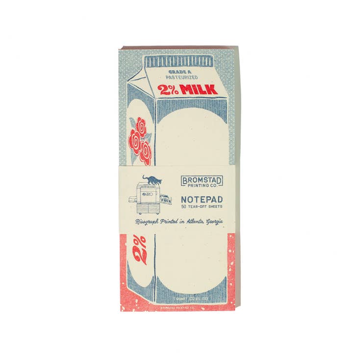 Bromstad Printing Co. - Wholesale Notepad - 2% Milk - Risograph Notepad4