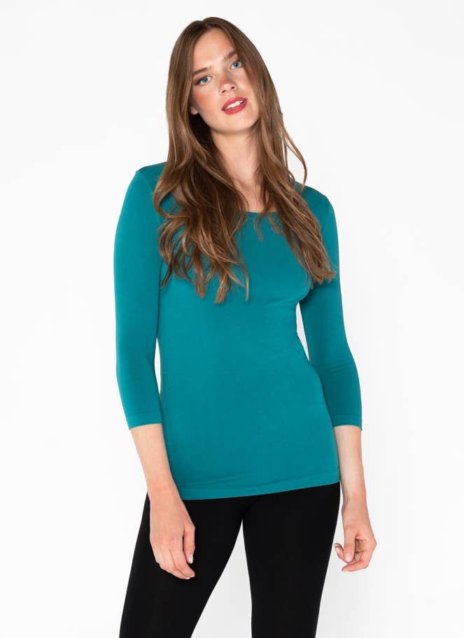 C'est Moi Clothing Co - Wholesale Knit Top - Women's - Bamboo 3/4 Sleeve Top- CEBT120612