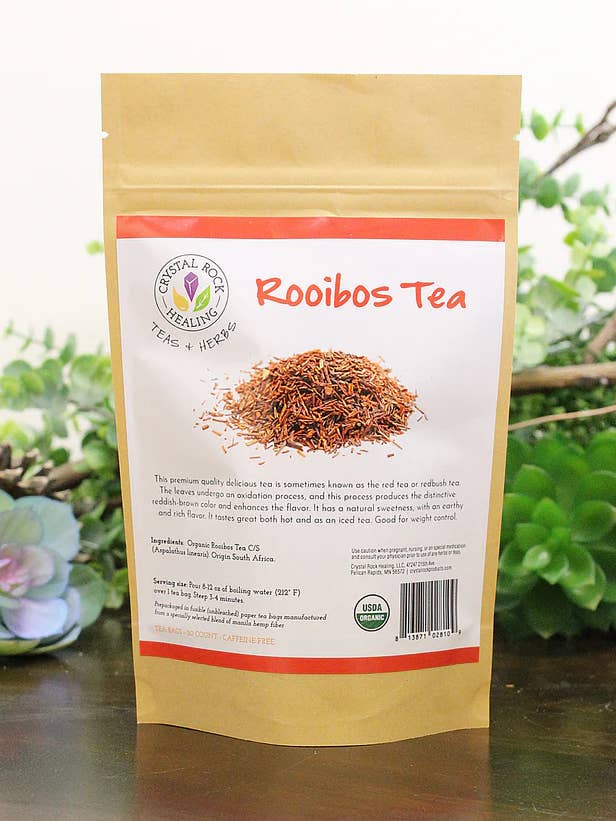 Rooibos Tea Bag 20ct Organic for wholesale by Crystal Rock Healing, LLC