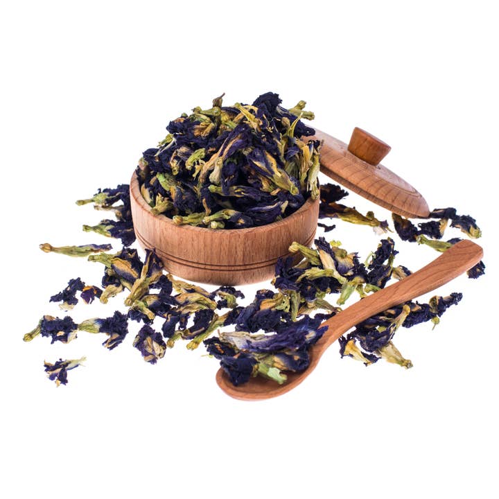 Wild Hibiscus Flower Company - Wholesale Loose Tea - Whole Butterfly Pea Flowers, 2.2lb/1kg Pouch